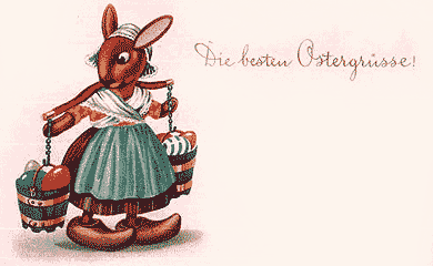 Bild Foto Osterhase Ostereier Eimer Holzschuhe