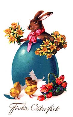 Bild Foto Ostern Osterhase Osterei Kken Blumen